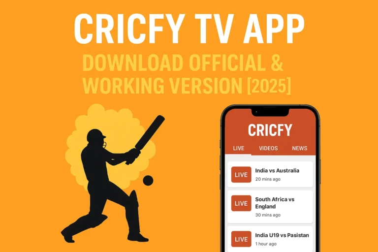 CricFy TV App – Download Official APK for Android, iOS & PC [2025]