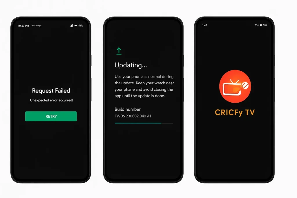 cricfy tv mobile screnshot